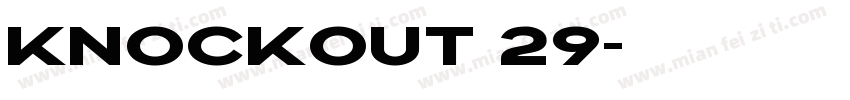 Knockout 29字体转换